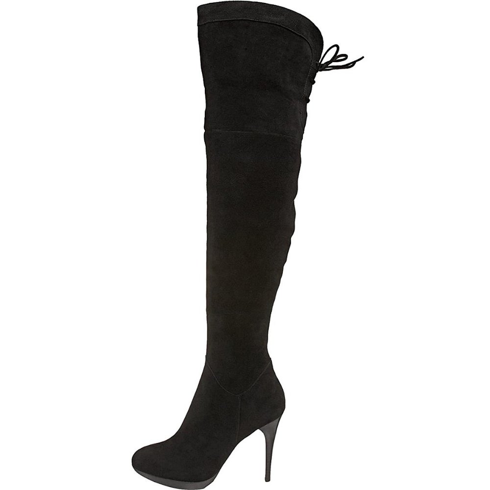 Sam Edelman Vesey Suede Over-The-Knee Boots in Black